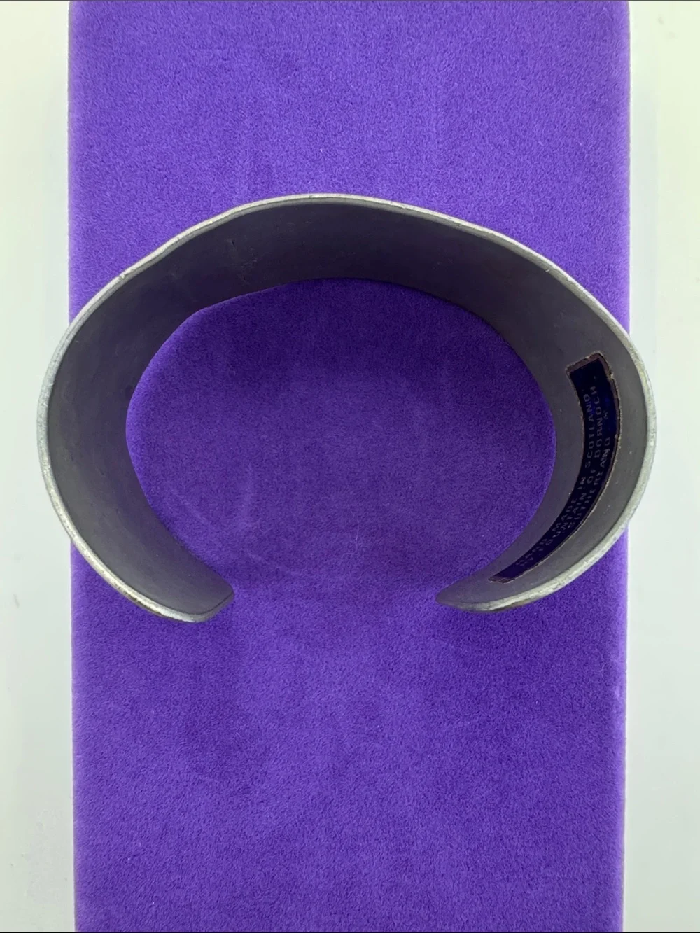 💛 Handmade Silver Tone Fountain Of Dornoch Sutherland Wide Cuff Bracelet - Picture 5 of 7